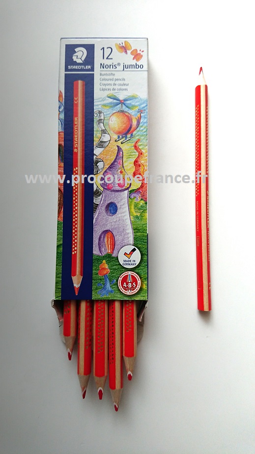 Crayon a tissus rouge jumbo staedtler