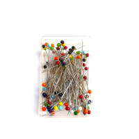 E pingle te te de verre assortie