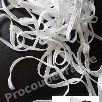 ELASTIQUE FIN  6MM BLANC