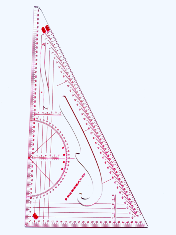 Equerre-rapporteur 24 cm