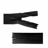 Fermeture invisible noir