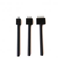 Poinc on a cuir 4mm laque noir