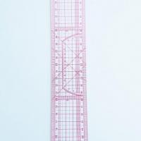 Regle japonaise double croisee raporteur 50cm