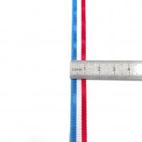 Ruban moire bleu blanc rouge 1cm