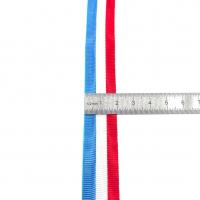 Ruban moire bleu blanc rouge 2 cm