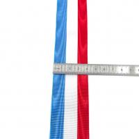 Ruban moire bleu blanc rouge 4 cm