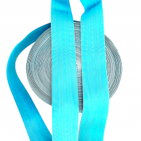 Ruban moire turquoise 4cm