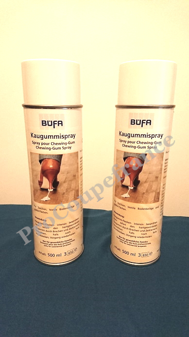 Spray bufa decolle les chewing gum